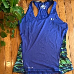 Under Armour Blue Fitted Tank Top with Racerback